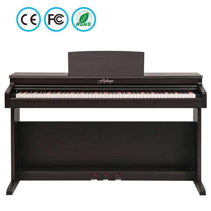 Flykeys 88 Key Upright Digital Electric Piano Keyboard with Weighted Keys Built-In Speakers LK03S